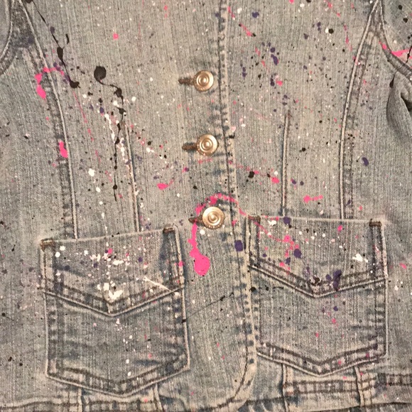 Handpainted Denim Jacket - Picture 6 of 8